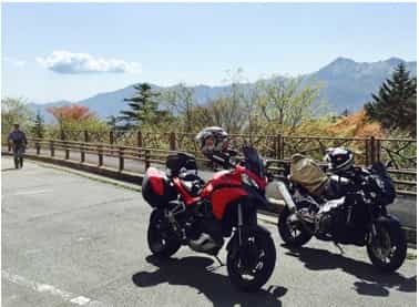 Japan motorcycle tour ninjatours kyobashira pass on 2 bikes