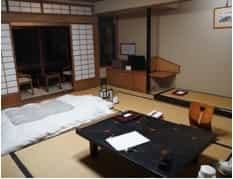 Japan motorcycle rental ninjatours Maizuru rypkan bedroom